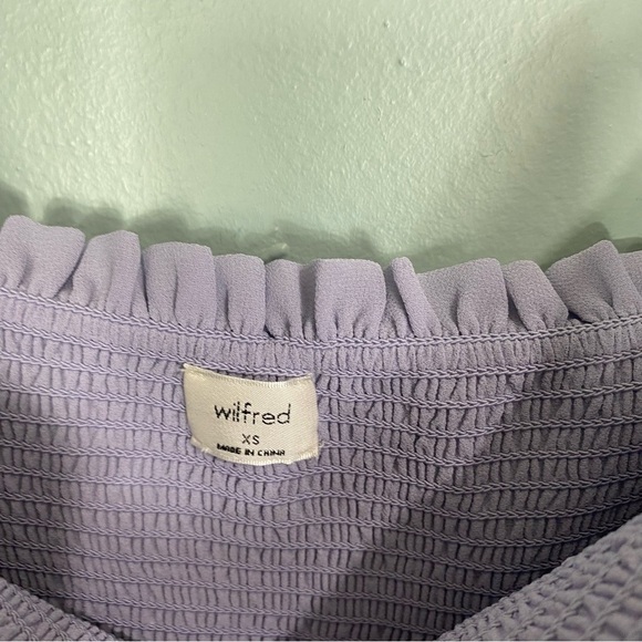 Aritzia Wilfred Tempest Mini Dress Long Sleeve Purple XS‎ 75604 - Picture 5 of 11